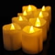 thumbnail image 4 of EeaseMX 48 velas LED de plástico de tamaño pequeño con forma de ondas para deseos, velas de té para decoración de Navidad, bodas y fiestas., 4 of 7