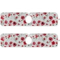 thumbnail image 2 of 2 PCS Faucet Splash Catcher, 30"x5" Red Poppy with Green Leaves Microfiber Cloth Kitchen Faucet Absorbent Mat Sink Splash Guard Faucet Mat for Kitchen Sink Water Absorbent Mat for Kitchen, 2 of 7