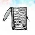 thumbnail image 2 of Reptile Hot Net Cage Protection Lampshade Shell Heating Lamp Round Anti-Scalding Lampshade Habitat Decor Reptiles Pet Products (Black), 2 of 9
