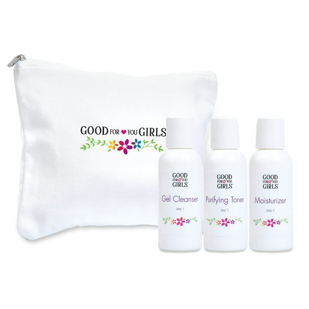 Kit de cuidado de la piel Good For You Girls de tres pasos para adolescentes