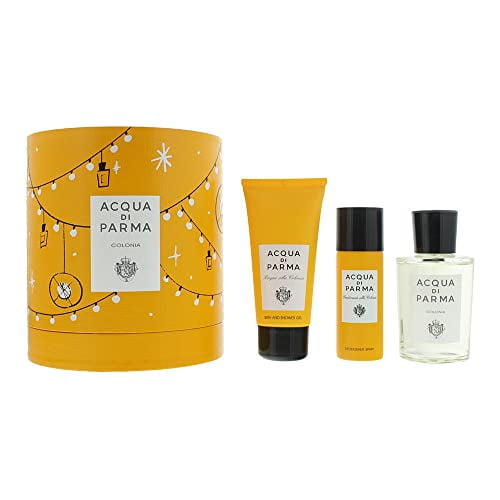 Acqua Di Parma colonia EDc gift Set Includes Full Size Original colonia 100ml + Shower gel 75ml + Deodorant Spray 50ml