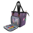 thumbnail image 5 of Jetcloudlive Knitting Bag,Yarn Storage Tote with Compartments for Knitting Needles, Crochet Hooks, Knitting Project and Accessories, 5 of 16