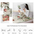 thumbnail image 4 of Winter Snowman Throw Flannel Blanket 32x48In Christmas Gift Leaves Flower Snow Ball Vintage Linen Super Soft Cozy Bed Blanket, Lightweight Plush Fuzzy Bed Throw for Bedroom Sofa Couch Living Room, 4 of 4