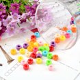 thumbnail image 3 of U8MO 100pcs Colorful Opaque Acrylic European Beads Column 4mm Large Hole Craft 6x9mm, 3 of 4