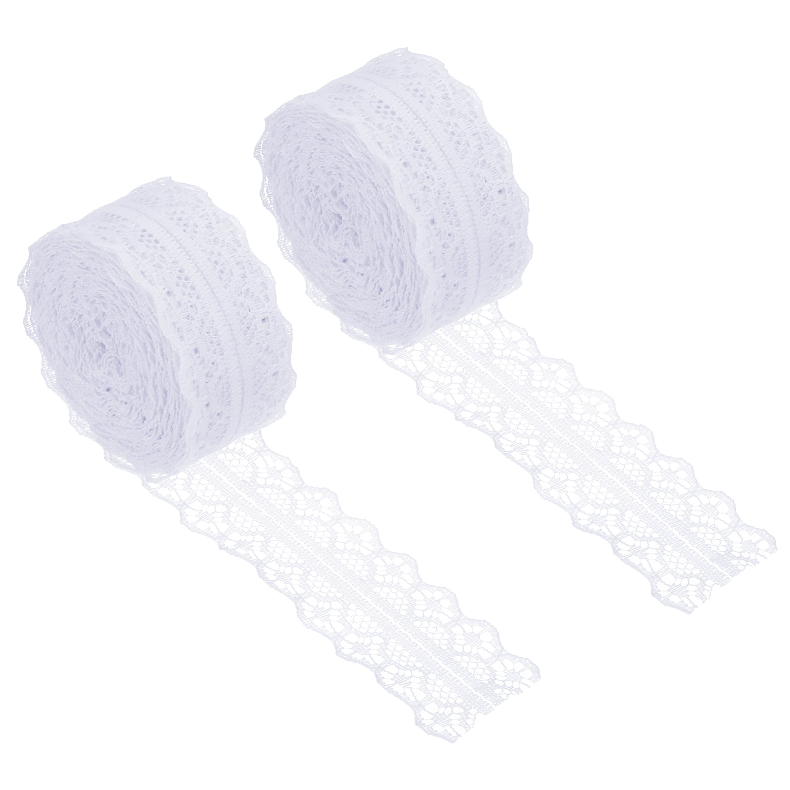 Uxcell 1.2 Inch Wide 25 Yards Lace Trim Ribbon Sewing Lace Roll Gift