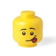 thumbnail image 1 of Room Copenhagen, Lego Storage Heads Stackable Storage Container - Buildable Organizational Bins for Kid’s Toys and Accessories - 9.45 x 9.45 x 10.67in - Large, Silly, Holds 500 Bricks, 1 of 5