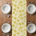 thumbnail image 6 of Yellow Flowers Table Runner - 90 Inch Long, Kitchen Dining Table Runner Dresser Scarves, Rustic Floral Leaves Garden Country Farmhouse Decor for Coffee Tables Wedding Party Banquet, 6 of 8