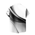 thumbnail image 4 of Blusa y camisa de manga corta con cuello vuelto para hombre, cárdigan ligero de manga corta con botones y cuello vuelto, camisa de manga corta con cuello vuelto, blusa de poliéster para hombre, 4 of 4
