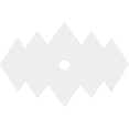 thumbnail image 4 of 12"W x 8"H x 1"ID x 3 3/4"C x 1"P Zoe Architectural Grade PVC Contemporary Ceiling Medallion, 4 of 11