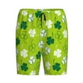thumbnail image 4 of Naloa St Patrick's Day7 Men's Short Pajama Pants, Lounge Comfort Shorts with Elasticized Waistband and Side Pockets - X-Large, 4 of 9