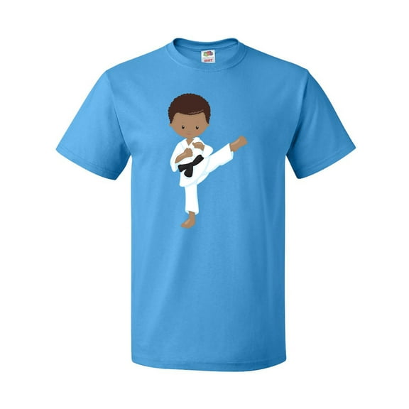 Inktastic African American Boy, Karate Boy, Black Belt, Kata T-Shirt