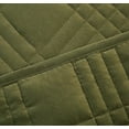 thumbnail image 3 of Chezmoi Collection Kingston King Size Bedspread Set, 3-Piece Cypress Green Oversized Quilted Microfiber Lightweight Bedspread Coverlet (118"x106"), 3 of 9