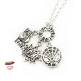 thumbnail image 3 of Base Metal Spider-Man Heart Pendant with Chain, 3 of 3