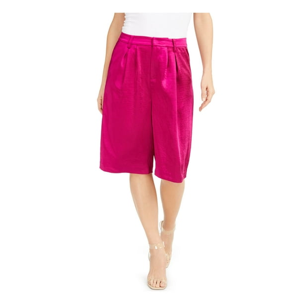 INC INC Womens Pink Solid Bermuda Shorts Size 6