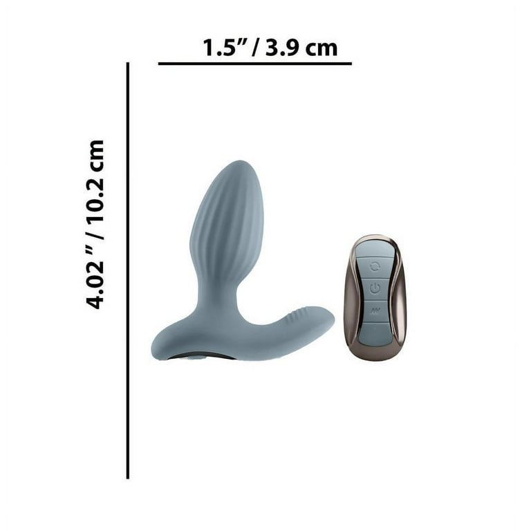 NS Novelties Renegade Summit Rechargeable Silicone Prostate Anal Sex Toy  with Remote Control, Gray - Walmart.com
