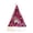 EW49_Hot Pink, variant on Lumtrix Sequin Santa Hat Color Block Christmas Celebration Hats For Adults Funny Xmas Headwear, Party Accessory Red One size