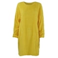 thumbnail image 3 of Green Tennis Dress, T Shirt Winter Sweater Knit Crewneck Long Sleeve Casual Sweatshirts Dress Boots For Women Black Dress Shirt Men Dresses Spring Cocktail Maxi Dresses Cocktail (M, Yellow) ZMTing, 3 of 4