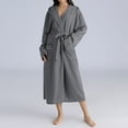 thumbnail image 6 of AOOCHASLIY Bath Robes for Women Clearance Winter Warm Nightgown Couple Bathrobe Men and Ladies Autumn and Winter Nightgown, 6 of 7