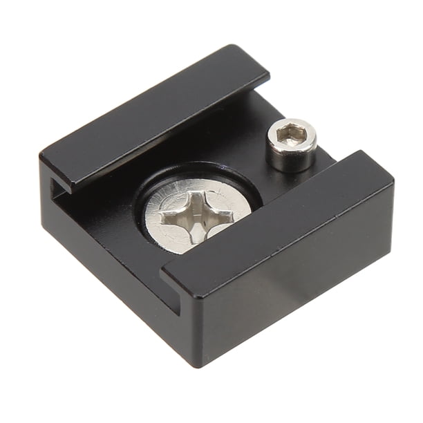 Soporte De Zapata Fría, Procesamiento CNC Adaptador De Zapata Fría Estable aleación De Aluminio Anticaída Ahorro De Mano De Obra Con Tornillo De 1/4 Pulg. Para Expansión Del