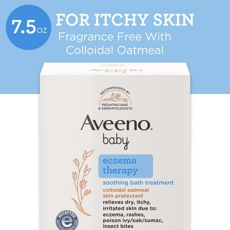 Aveeno Baby Eczema Therapy Soothing Bath Treatment, Oatmeal, 10 Ct