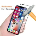 thumbnail image 4 of iPhone XS/X - Tempered Glass Screen Protector w Charger Cord 6ft USB Cable - 5D Touch Curved Edge Full Cover Bubble Free Case Friendly 9H Hardness, Power Wire Braided Long Sync Fast Charge, 4 of 14
