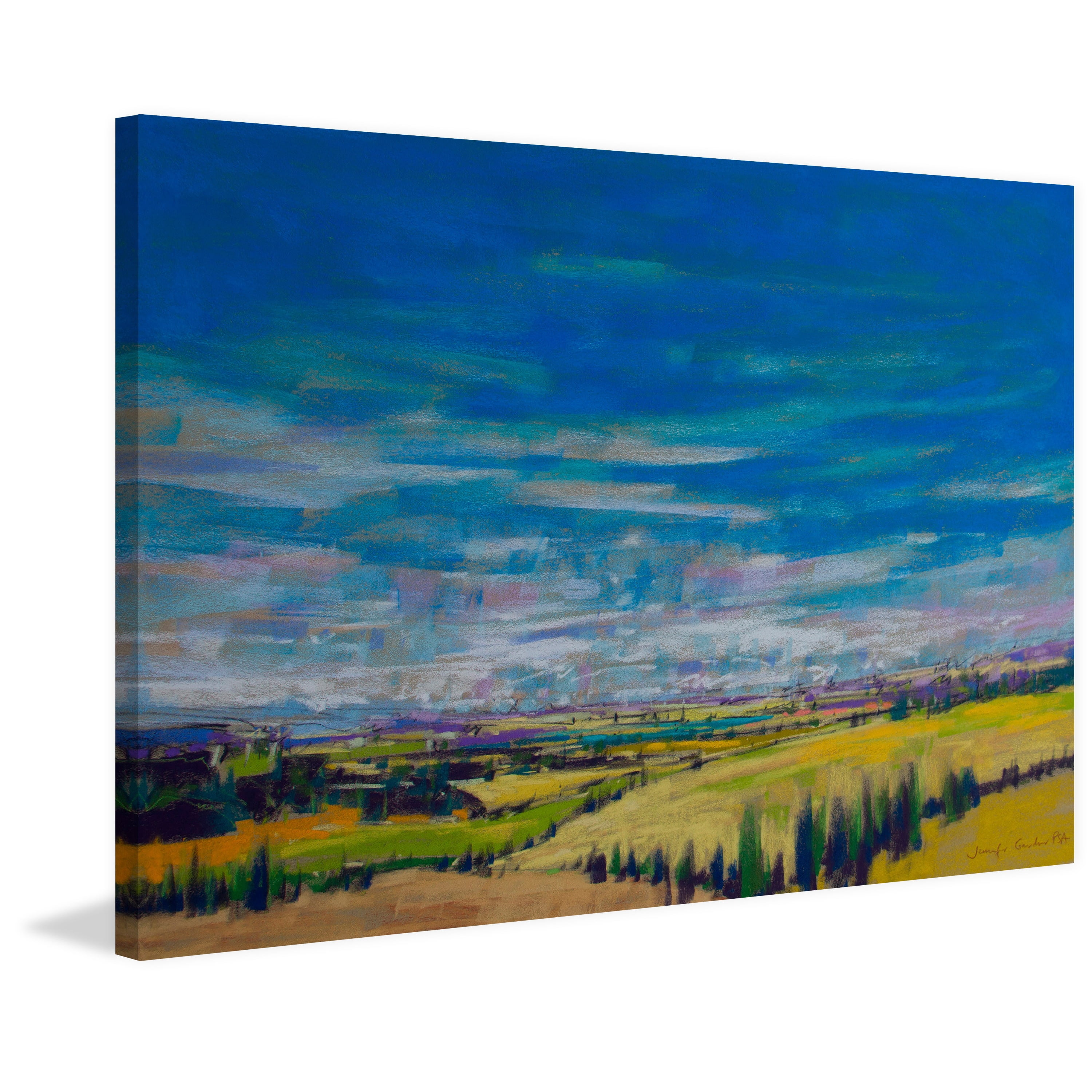 "Bend in the River" Painting Print on Wrapped Canvas