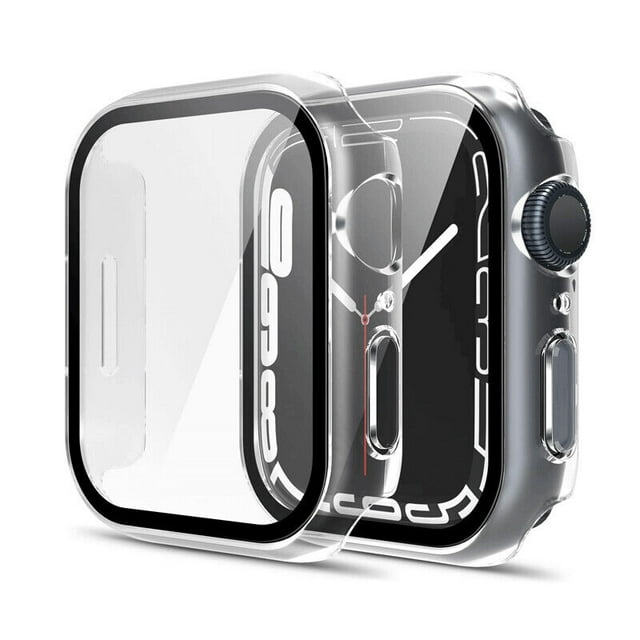 44mm Apple Watch iWatch Case Full Protective Rugged Cover with Screen Protector for Apple Watch Series SE/6/5/4 - Clear