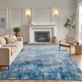 thumbnail image 2 of Shunda K Moroccan 5x8 Rugs for Living Room, Large Washable Area Rug Ultra-Thin Soft Carpet, Oriental Trellis Bedroom Rug Distressed Non Shedding Throw Rug for Living Dining Room Office (5x8ft, 11), 2 of 7
