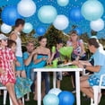 thumbnail image 4 of Faroles de papel Xiksxitn azules para colgar de 4 a 10 pulgadas, 12 unidades, 4 of 8