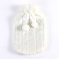 thumbnail image 4 of 2L Explosion Proof Plush Cold-proof Removable Hot Water Bottle Cover Winter Protective Case Faux Fur Fleece Heat Preservation Covers PURPLE, 4 of 8