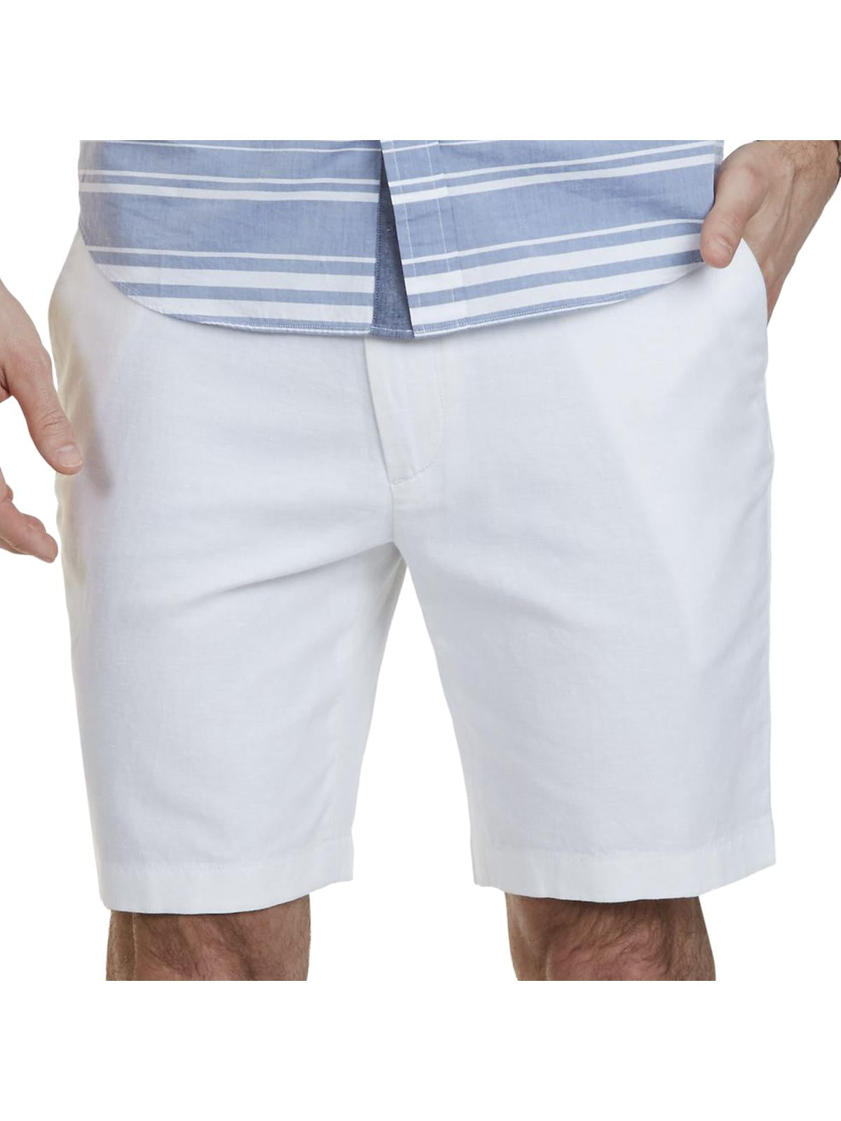 Nautica Mens Linen Blend Classic Fit 