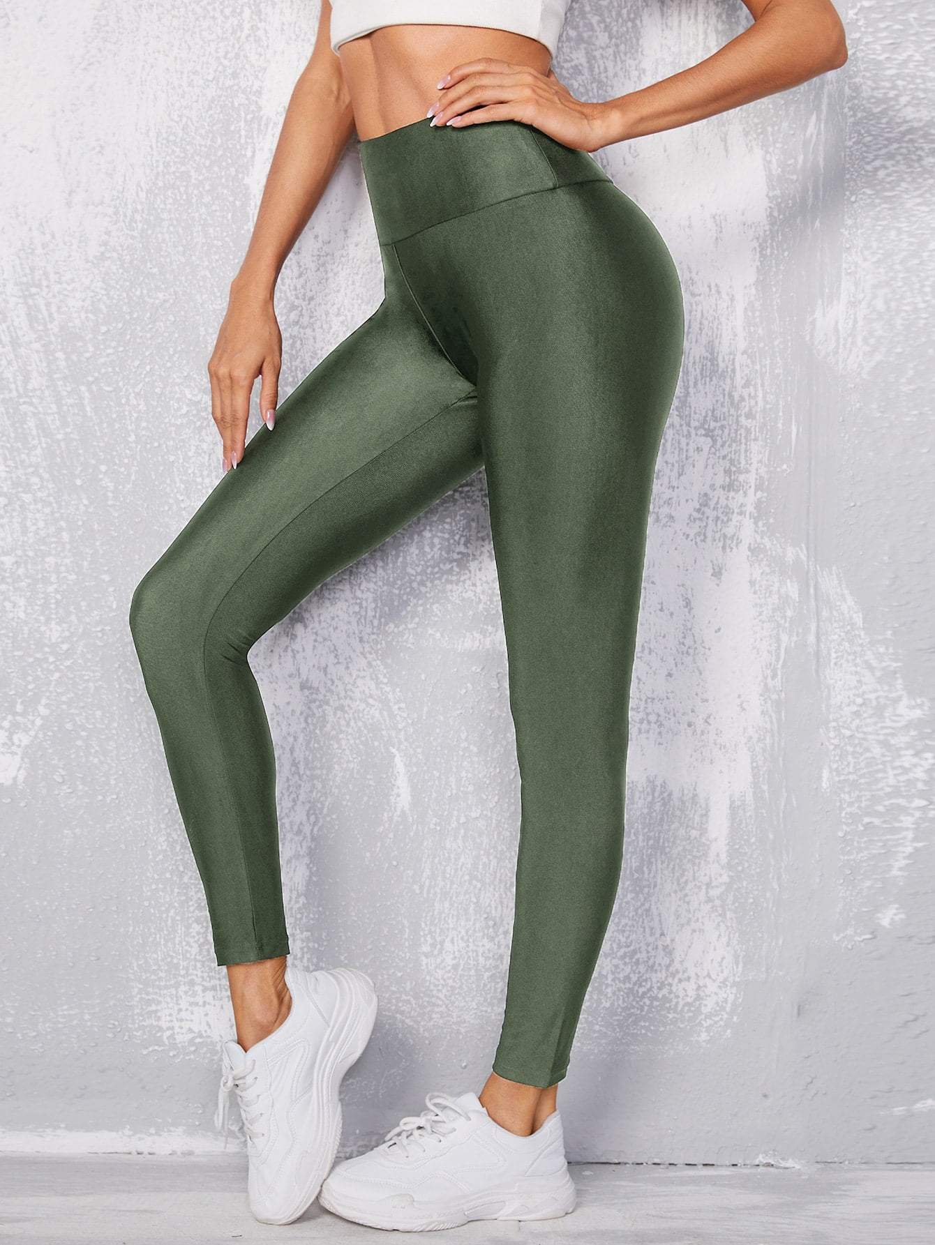 High Waist Wide Waistband Leggings 