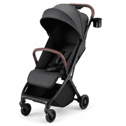HARPPA Lightweight Toddler Stroller,One-Hand Fold & Self-Standing, Compact Travel Stroller with Canopy,Black
