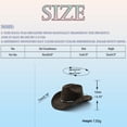 thumbnail image 3 of OJSFQUFP Cowboy Hat for Women and Men with Shapeable Wide Brim Cattleman Western Hats for Cowboys, 3 of 5
