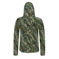 thumbnail image 6 of Xdegoge Women's Forest Terrain Camo Performance Fishing Hoodie UV Protection Long Sleeve Sun Shirt Moisture Wicking Athletic Tops Hunting Gear, 6 of 7