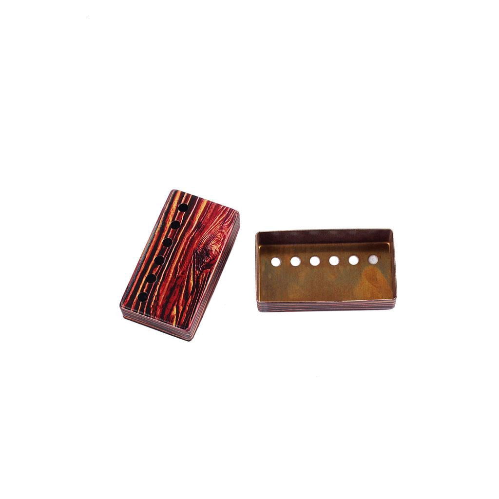 CEORPER 2Pcs Colorful Red Neck Bridge Humbucker Pickup Cover 50/52m for Electric Guitar