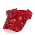 thumbnail image 2 of Bling Rhinestones Sport Hats Adjustable Summer Cap Visor Caps Unisex, 2 of 6