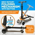 thumbnail image 3 of Kids Scooter - Foldable Kick Scooter with LED Wheel Lights for Toddlers, 3 of 9