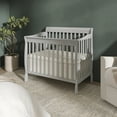 thumbnail image 6 of Dream On Me Aden 4-in-1 Convertible Mini Crib In Mystic Grey, Greenguard Gold Certified, 6 of 9