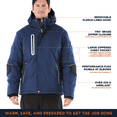 thumbnail image 3 of RefrigiWear 54 Gold Hooded Utility Jacket - Insulated, Waterproof, and Durable Workwear, 3 of 6