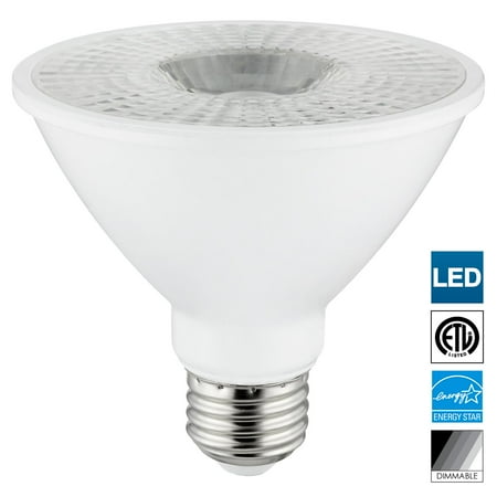 

Sunlite LED PAR30S Spotlight Bulb 10 Watt (75 Watt Equivalent) Dimmable 2700K Warm White 750 Lumens Medium (E26) Base Indoor Use Energy Star Certified