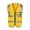 Gold, variant on Fluorescent Reflective Safety Vest, High Visibility Traffic Construction Workwear Sleeveless Reflective Jacket for Road Site Worker Security Guard Gold 2XL