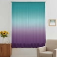 thumbnail image 3 of Teal Purple Ombre Sheer Curtains 84 Inches Long, Turquoise Gradient Modern Abstract Art Light Filering Curtains, Breathable Simi Curtain Privacy Drapes for Living Room Bedroom Window Treatment, 3 of 9