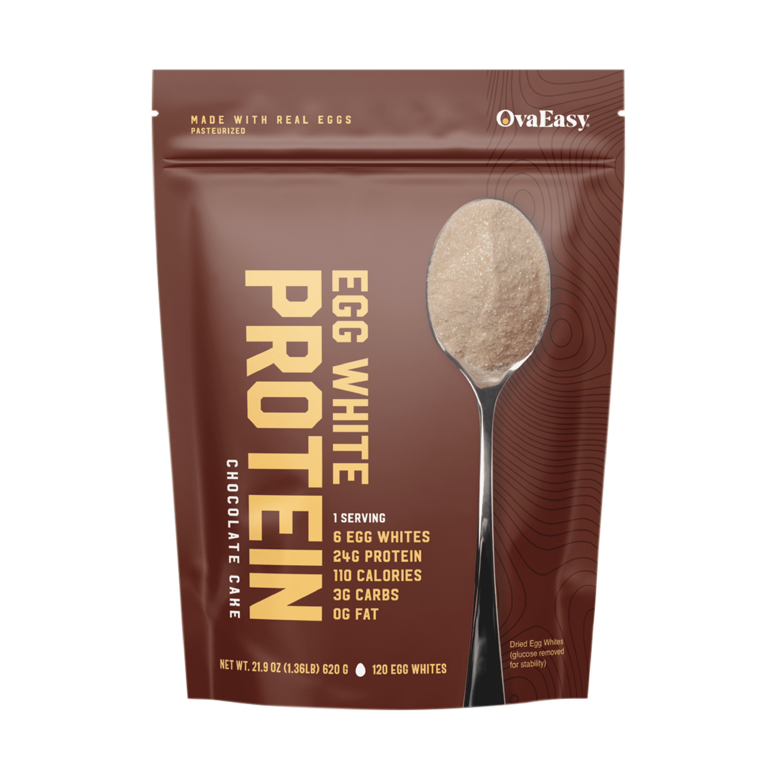 OvaEasy 100 Egg White Protein Powder (Chocolate, 120 Egg Whites