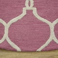 thumbnail image 4 of Rugsotic Carpets Hand Tufted Wool Eco-Friendly Area Rugs - 8'x8', Round, Pink Beige, Modern Contemporary Design, High Pile Handmade Anti Skid Rugs for Living Room, Bed Room (K01004), 4 of 10