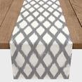 thumbnail image 3 of Creative Products Painted Diamond Pattern Gray 16x72 Poly Twill Table Runner, 3 of 3