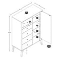 thumbnail image 3 of Prepac Milo Mid-Century Modern 5-Drawer Chest with Door, 3 of 9