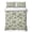 Olive, Moss, Beige, variant on Quilts Twin Size Bedding Set, Sage Green Rose Lightweight Quilted Comforter, Farmhouse Vintage Botanical Floral Burlap Soft Reversible Bedspread Coverlet with Pillow Covers for All Season, 68" x 86"