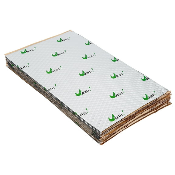 17pcs 80mil 18sqft Car Automotive Sound Deadener Heat Insulation Mat Pad Waterproof Self Adhesive 15.75''x9.84''