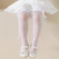 thumbnail image 2 of JUNWELL 1pair Girls‘ Lace Bowknot Ribbon Heart Over Knee High Mesh Stockings  Suitable For Daily Wear, 2 of 7